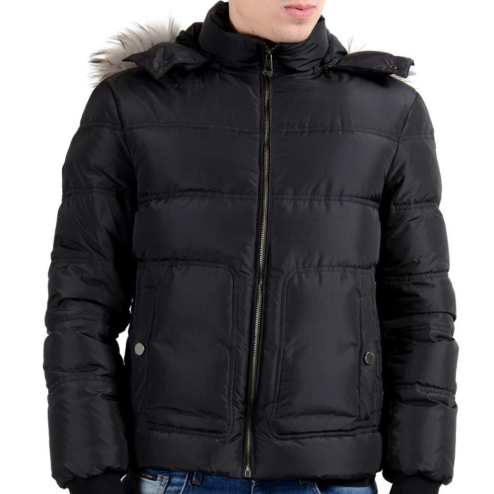 Versace Collection Coyote Fur Down Parka Jacket